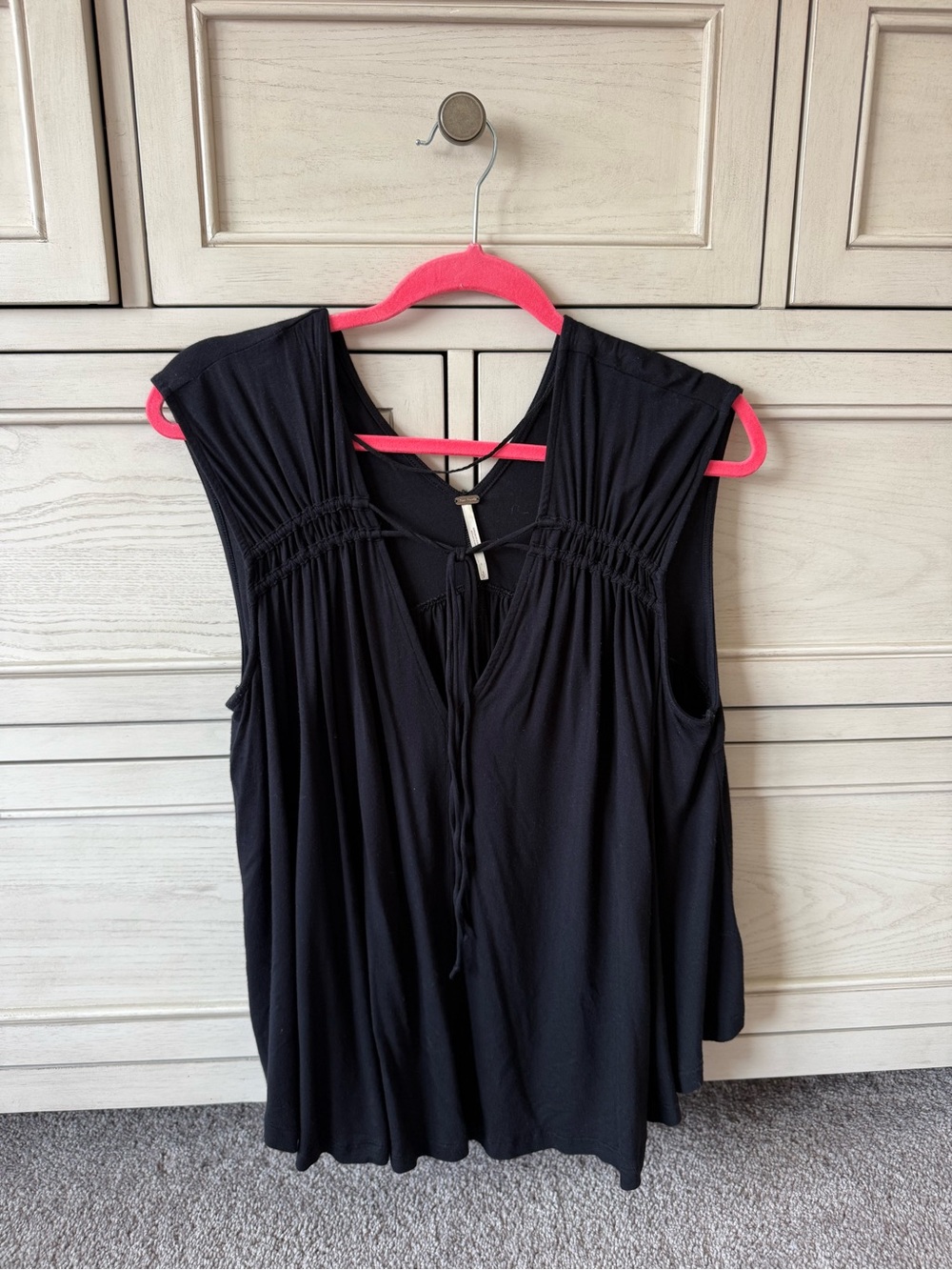 Free People Black Sleeveless Top